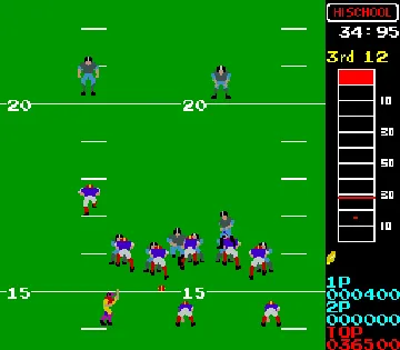 10 Yard Fight (Vs. version Japan, set 2) screen shot game playing